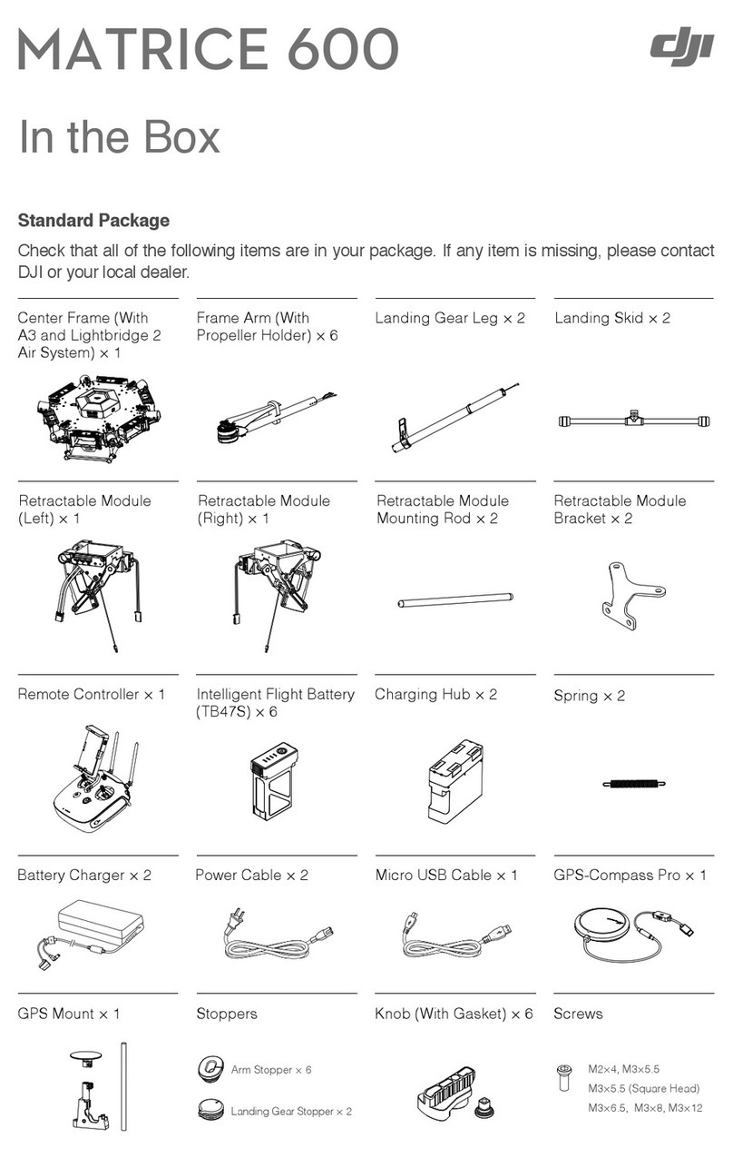 dji MATRICE 600 User manual