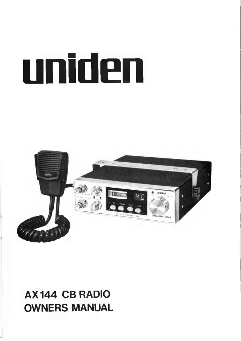 Uniden AX 144 User manual Uniden AX 144 User manual