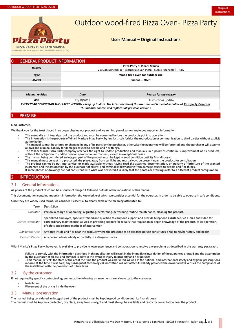 Villani Marisa Pizza Party Pizzone user manual