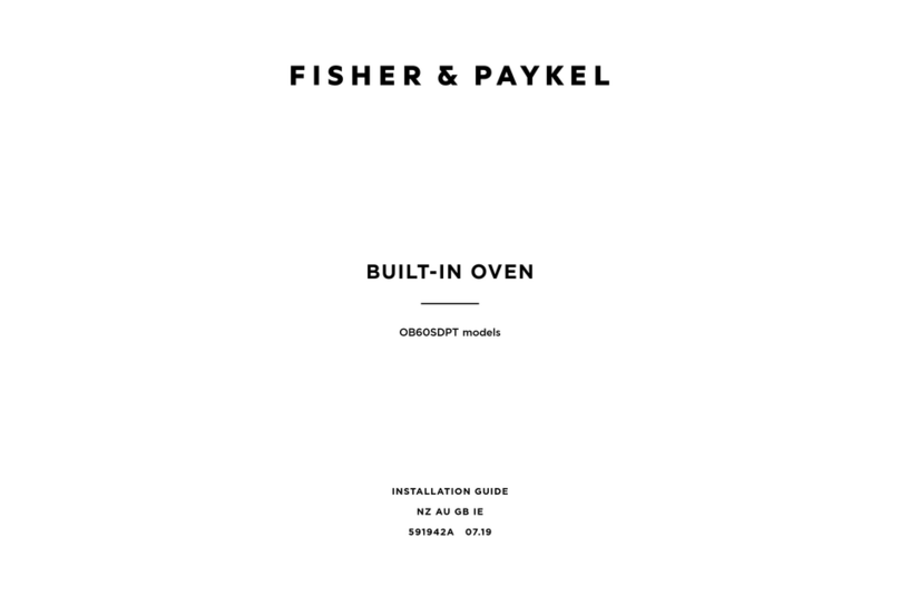 Fisher & Paykel OB60SDPT installation guide