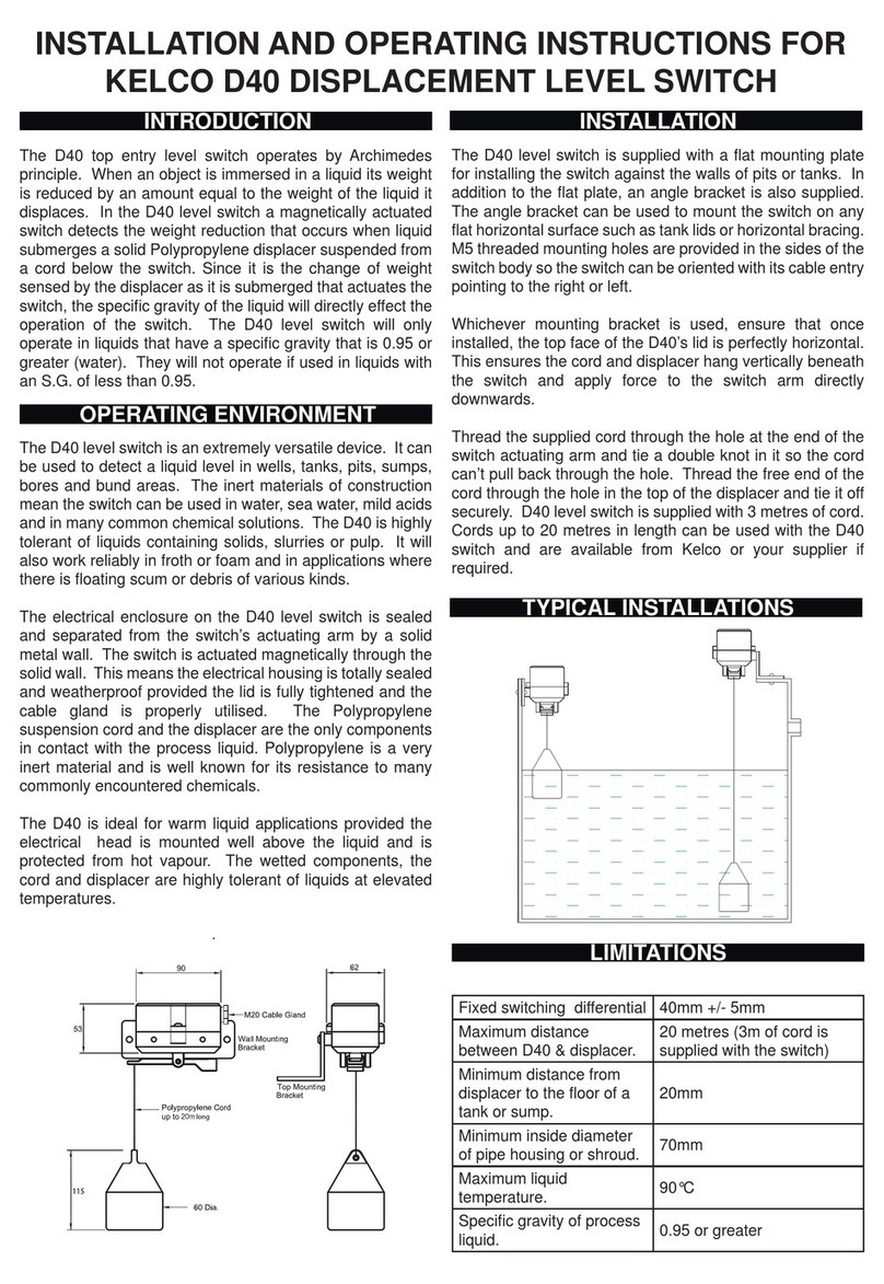 KELCO D40 User manual