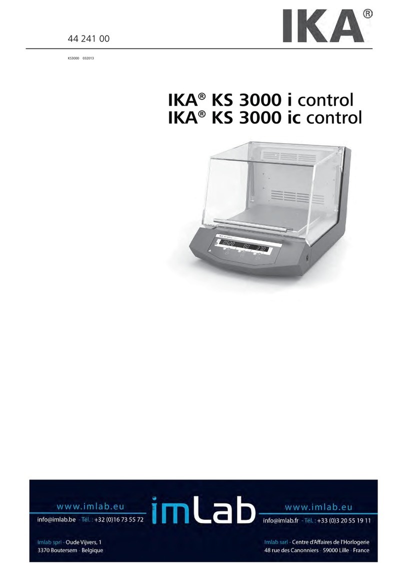IKA KS 3000 i control User manual