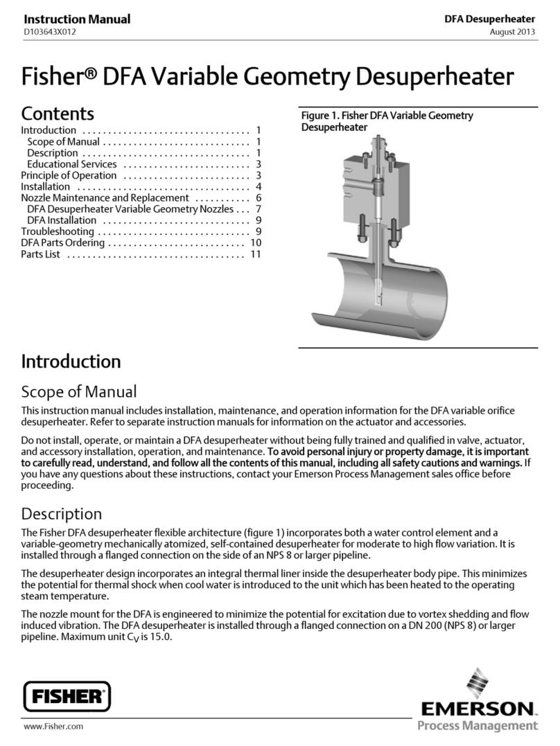 Emerson Fisher DFA instruction manual