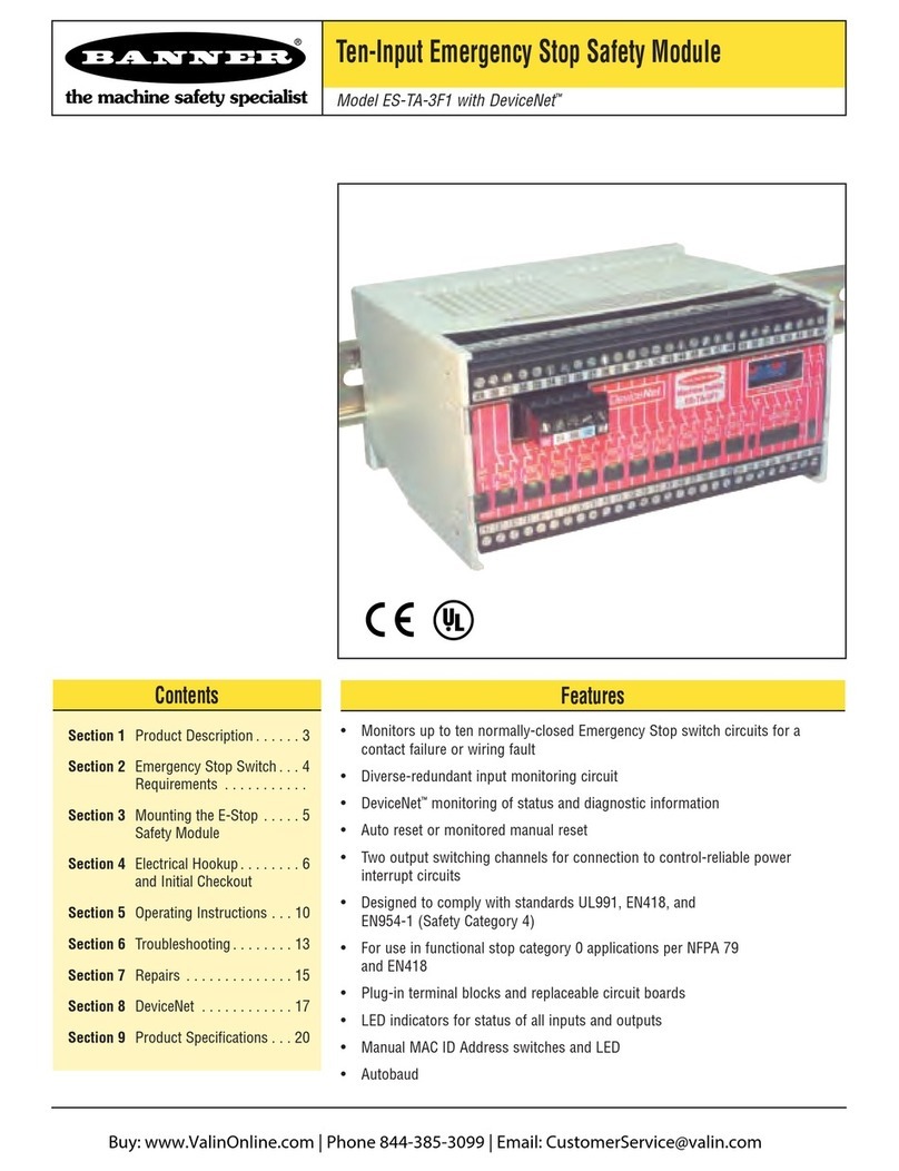Banner ES-TA-3F1 User manual