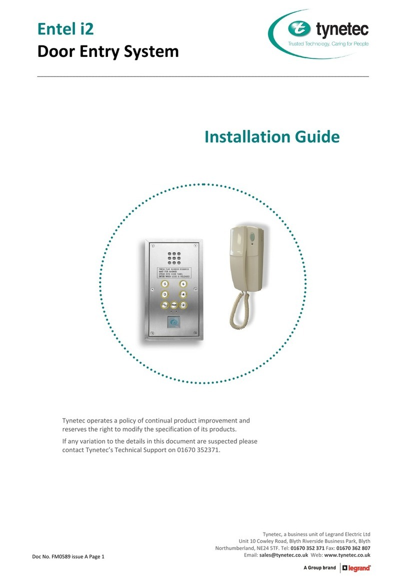 Tynetec ENTEL i2 User manual Tynetec ENTEL i2 User manual