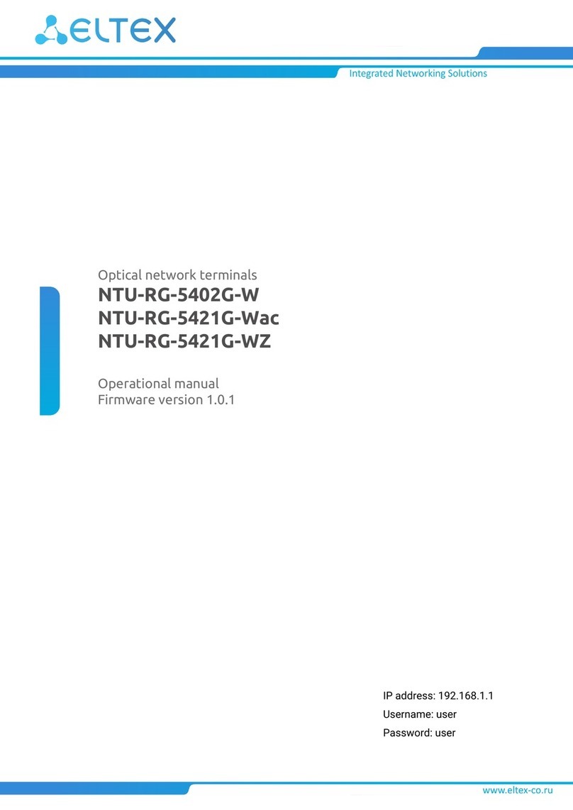 ELTEX NTU-RG-5402G-W Operational manual