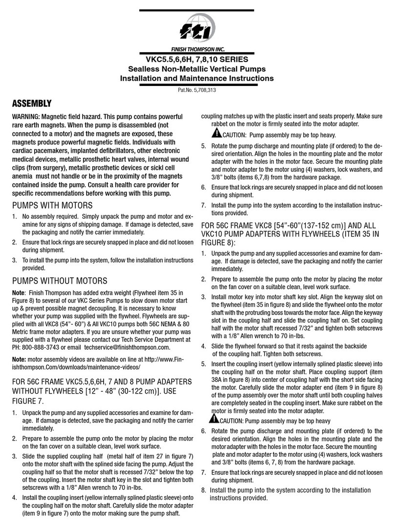 Finish Thompson VKC5.5 Series User manual