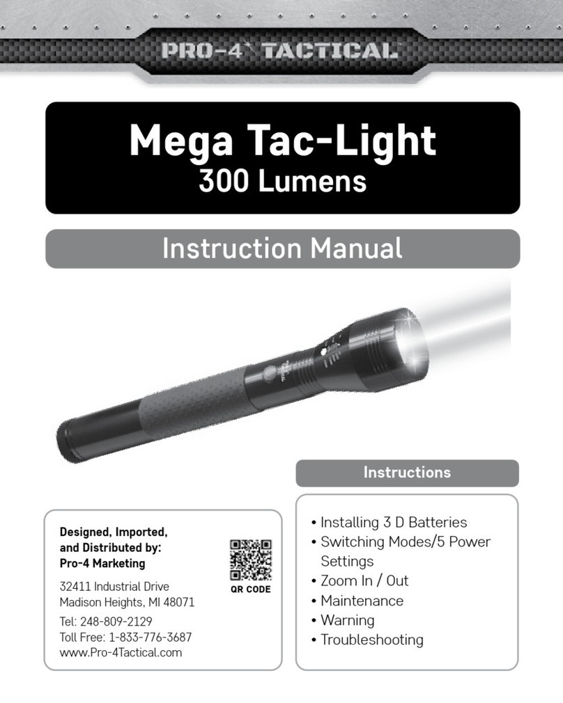 Pro-4 Tactical Mega Tac-Light User manual