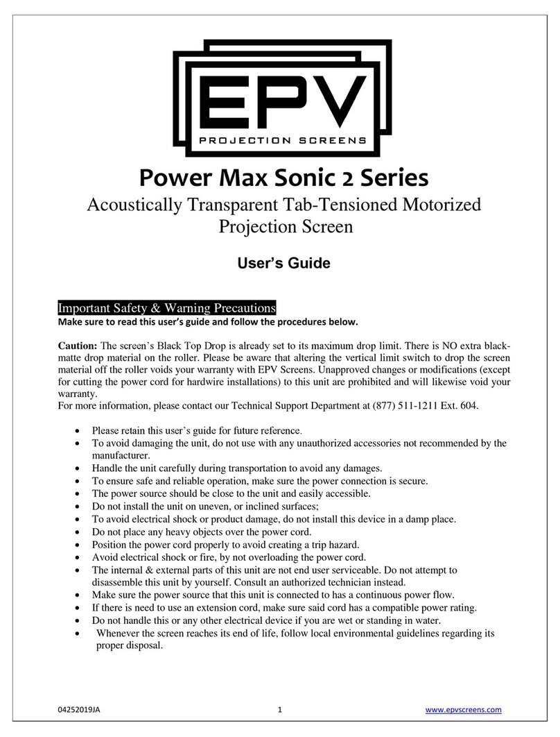 EPV Power Max Sonic 2 Series User manual EPV Power Max Sonic 2 Series User manual