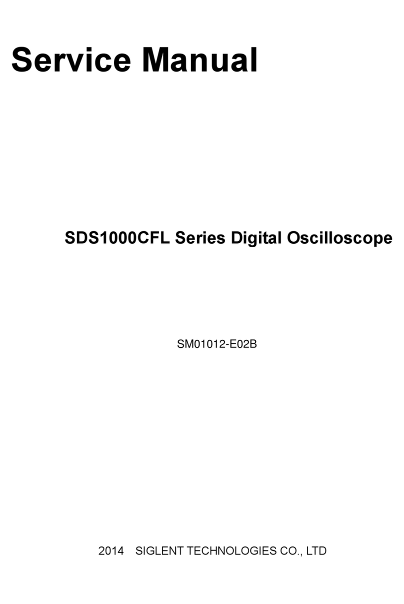 SIGLENT TECHNOLOGIES SDS1000CFL Series User manual