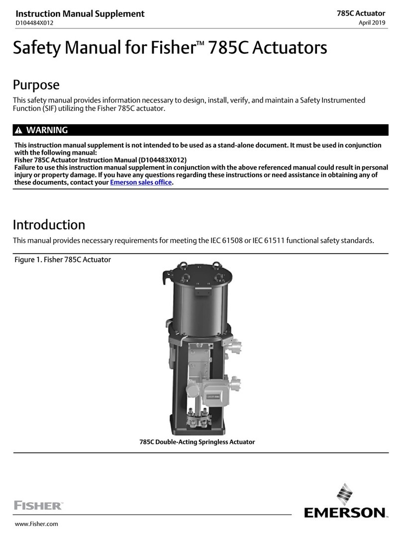 Emerson Fisher 785C Instruction manual supplement