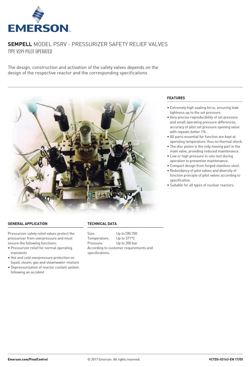 Emerson Sempell PSRV VS99 User manual