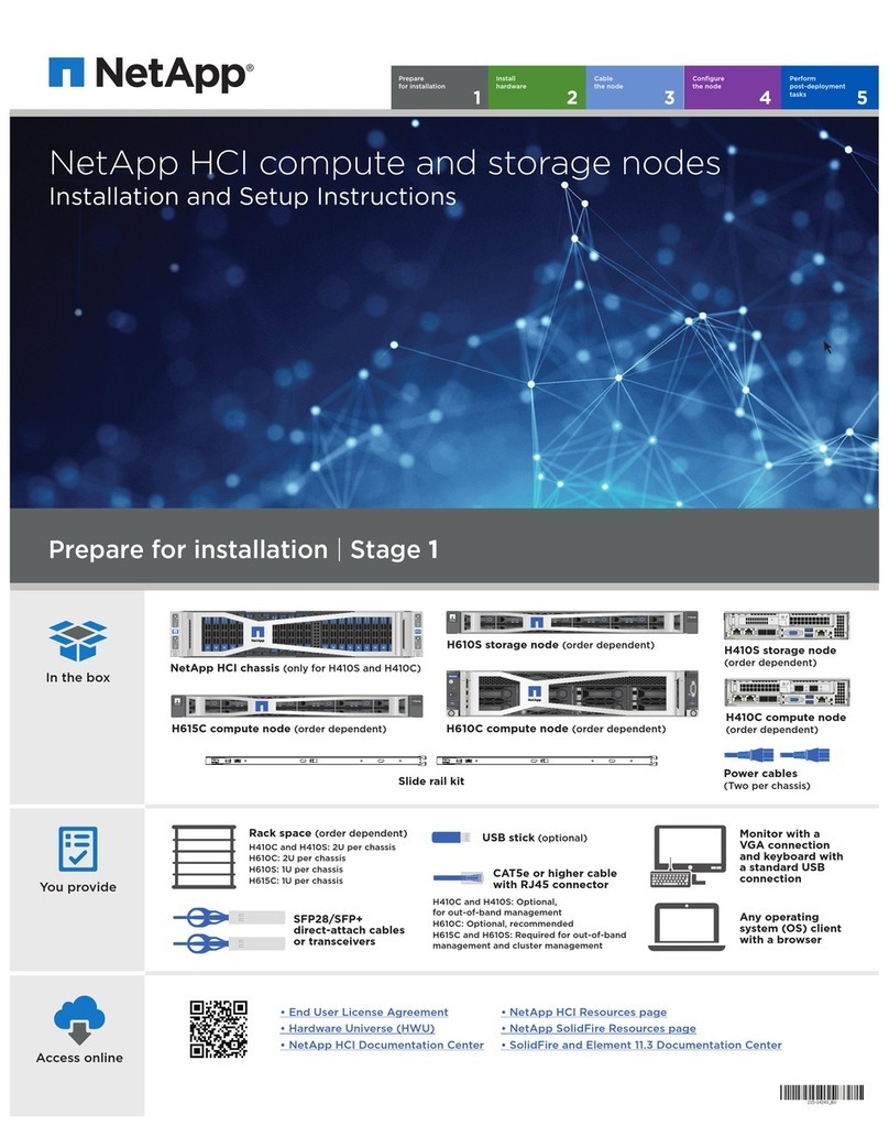 NetApp H610S Installation and setup instructions