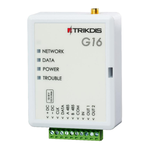 Trikdis G16 User manual