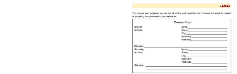 JAC S1 User manual