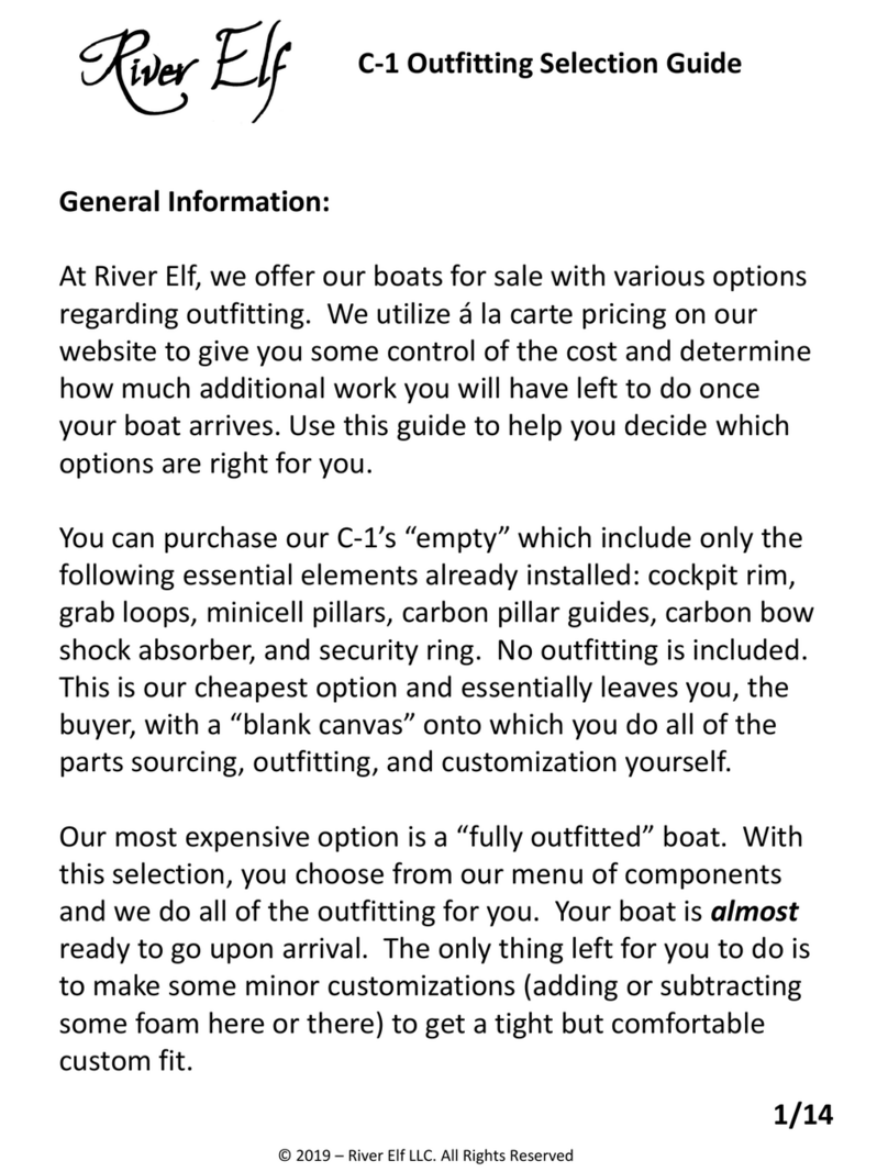River Elf C-1 Outfitting Selection Guide River Elf C-1 Outfitting Selection Guide