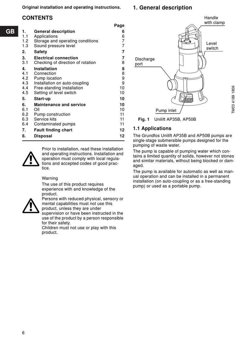 Grundfos UNILIFT AP35B User manual