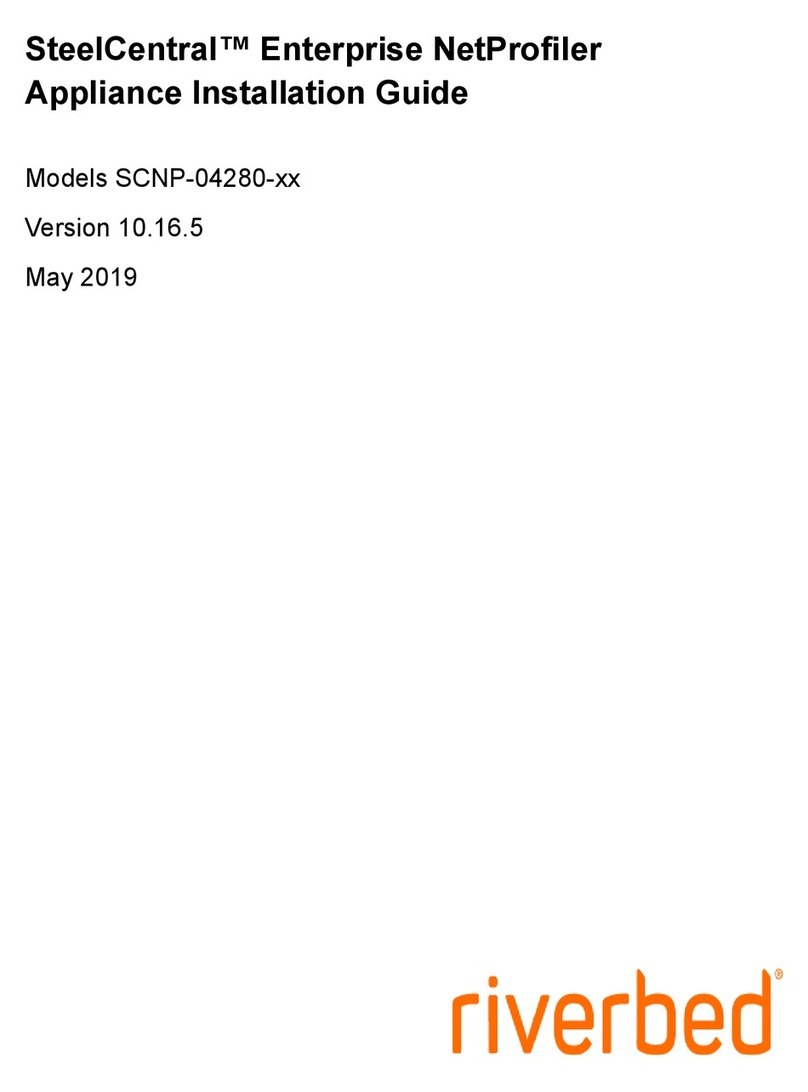Riverbed SteelCentral SCNP-04280 Series Appliance installation guide Riverbed SteelCentral SCNP-04280 Series Appliance installation guide