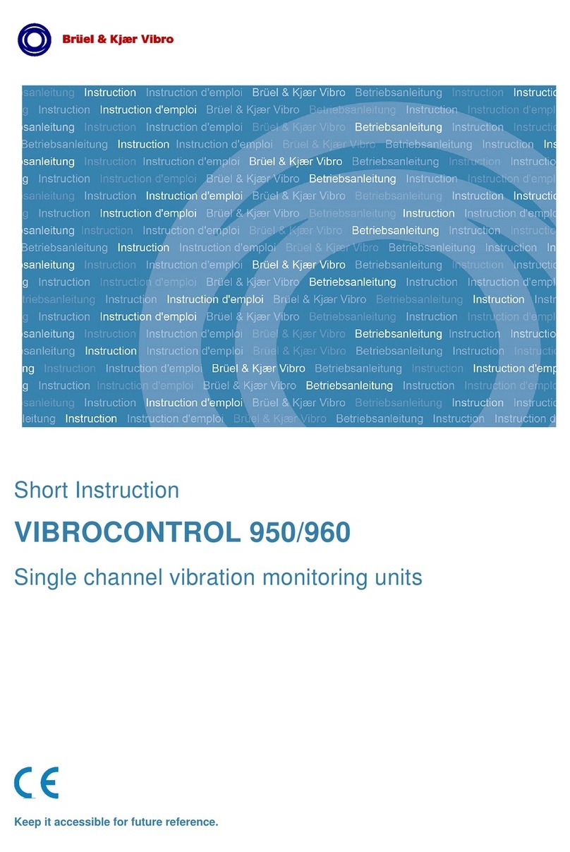 Brüel & Kjaer Vibro VIBROCONTROL 950 Short Instruction Brüel & Kjaer Vibro VIBROCONTROL 950 Short Instruction