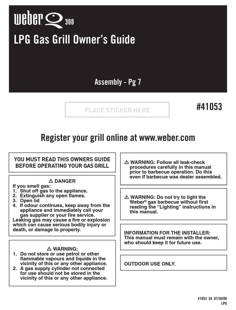 Weber Q 300 User manual