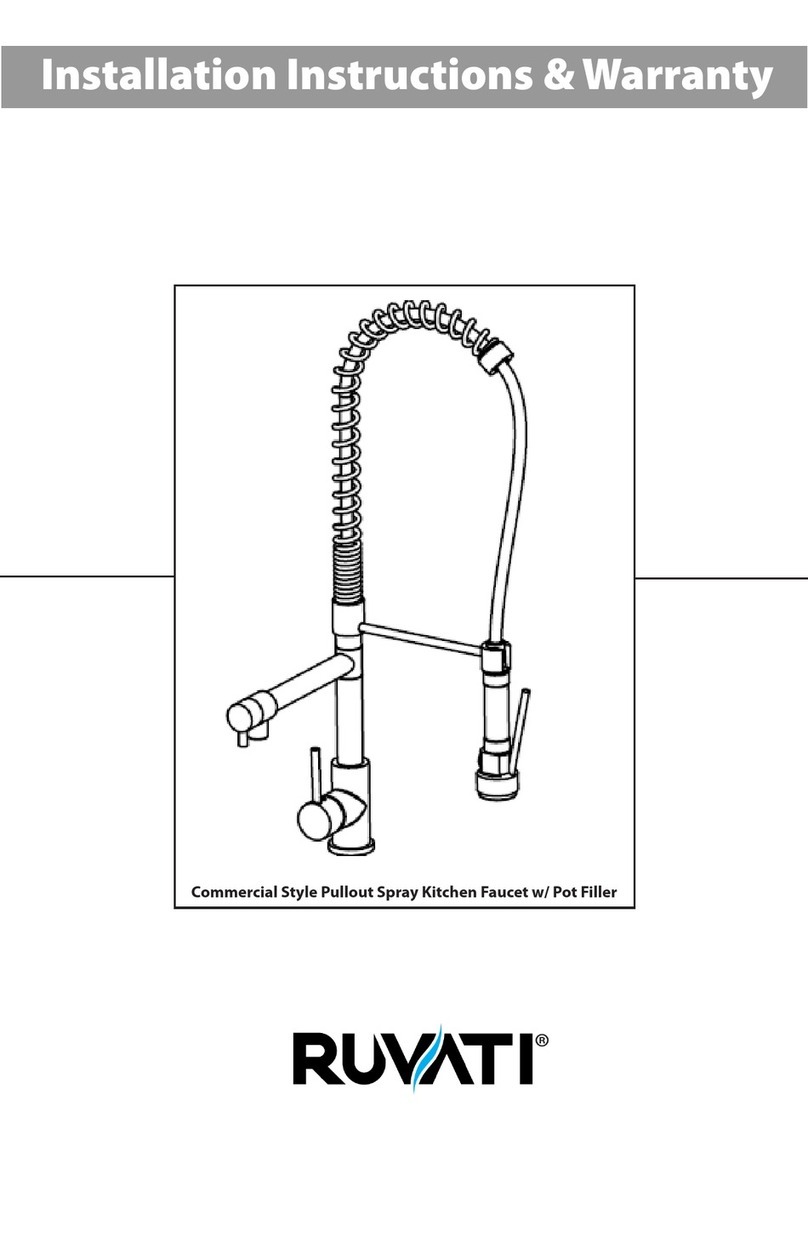 RUVATI RVF1290CH Installation instructions / warranty