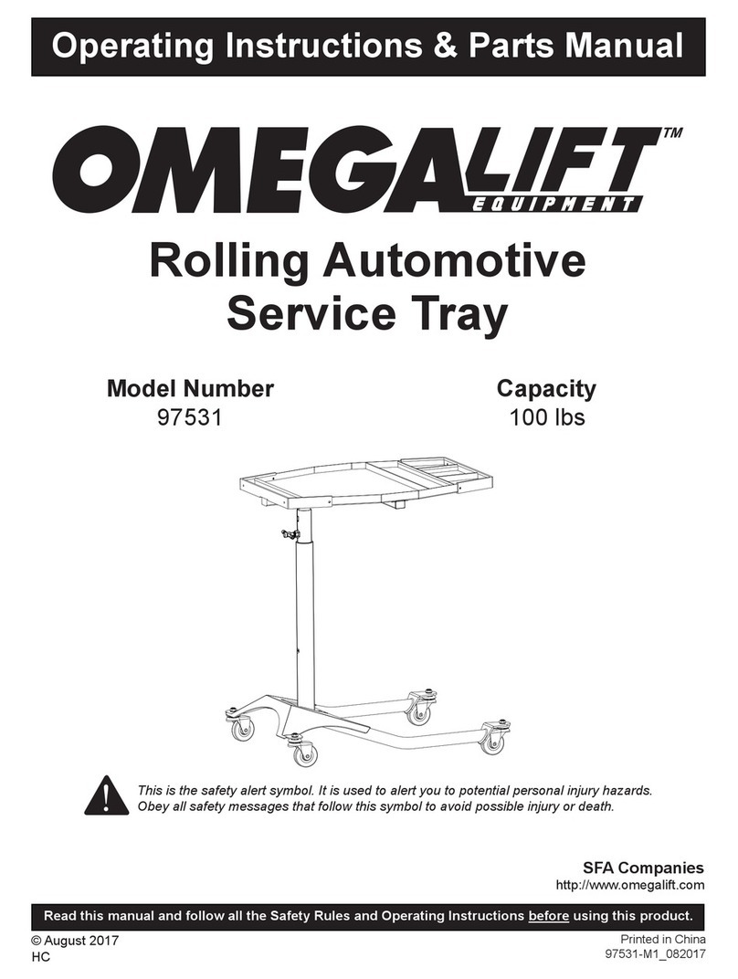 SFA OmegaLift 97531 operating instructions