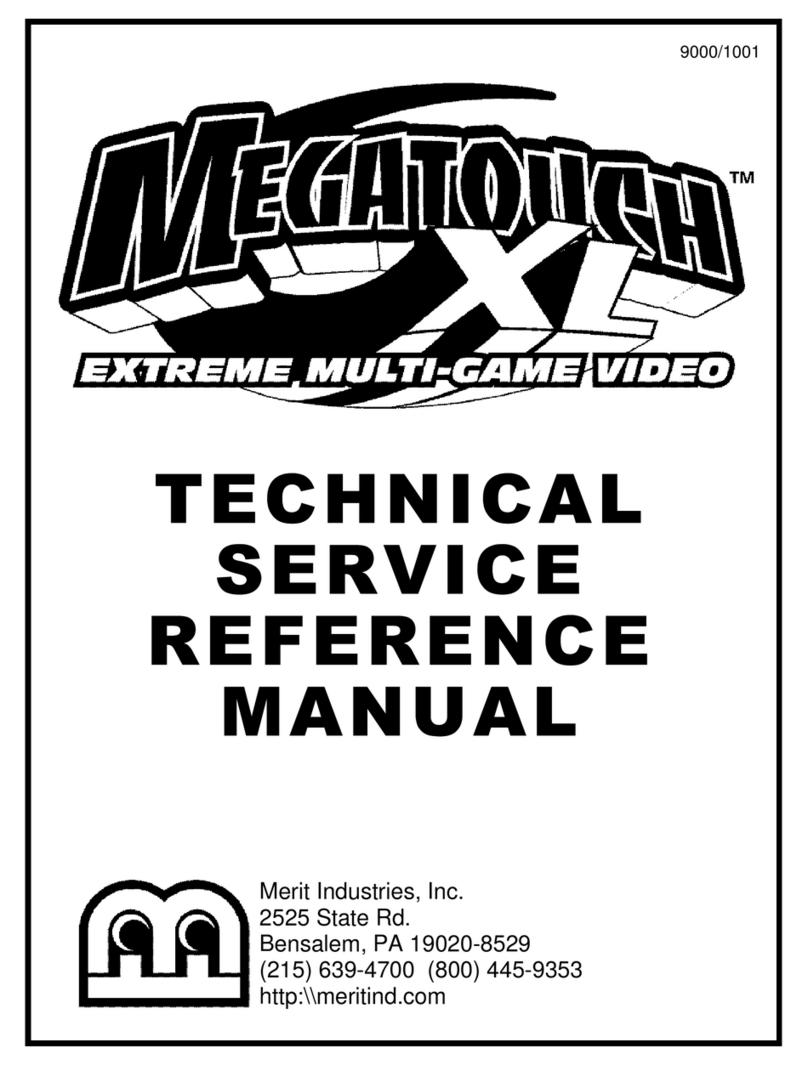MERIT INDUSTRIES Megatouch XL Technical Service Reference Manual