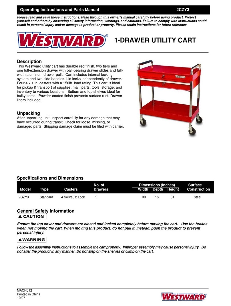 Westward 2CZY3 operating instructions