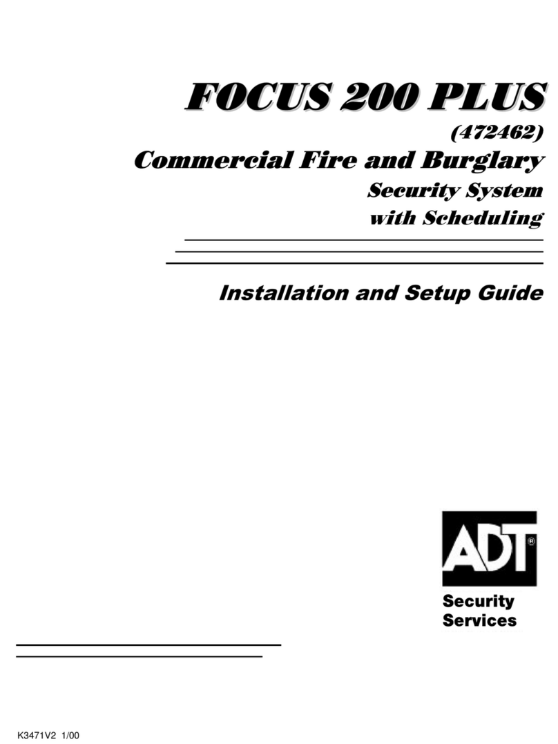 ADT Commercial Fire & Burglary Alarm System FOCUS 200... Assembly instructions