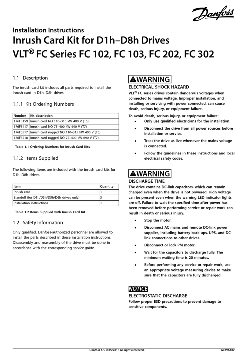 Danfoss 176F3417 installation instructions
