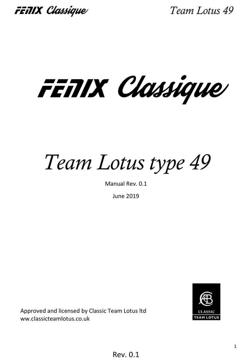 Fenix Classique Team Lotus 49 User manual