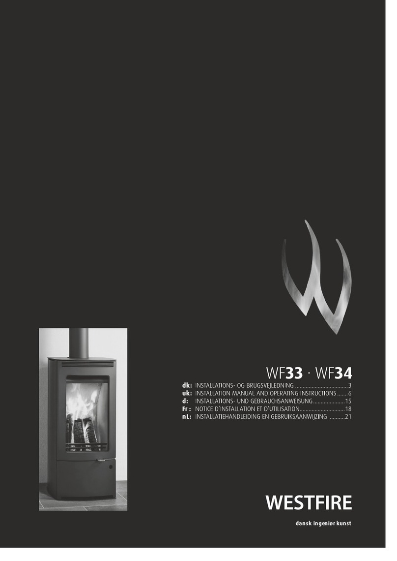 Westfire WF UNIQ 33 Installation manual and operating instructions