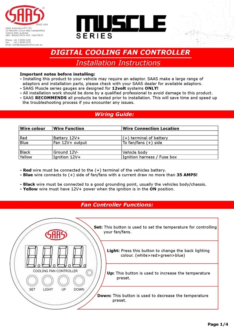 SAAS Muscle Series installation instructions