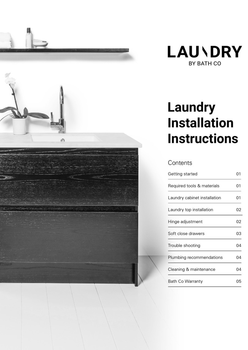 BATHCO LAUNDRY installation instructions BATHCO LAUNDRY installation instructions