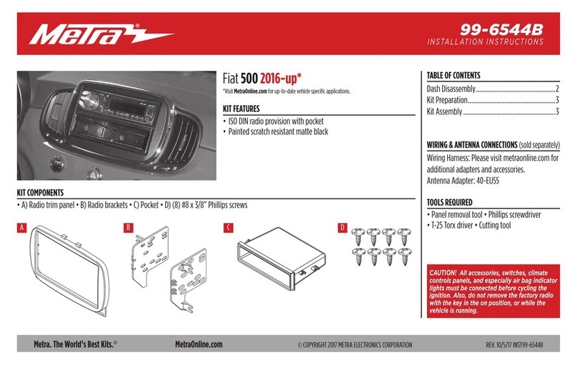 Metra Electronics 99-6544B User manual Metra Electronics 99-6544B User manual