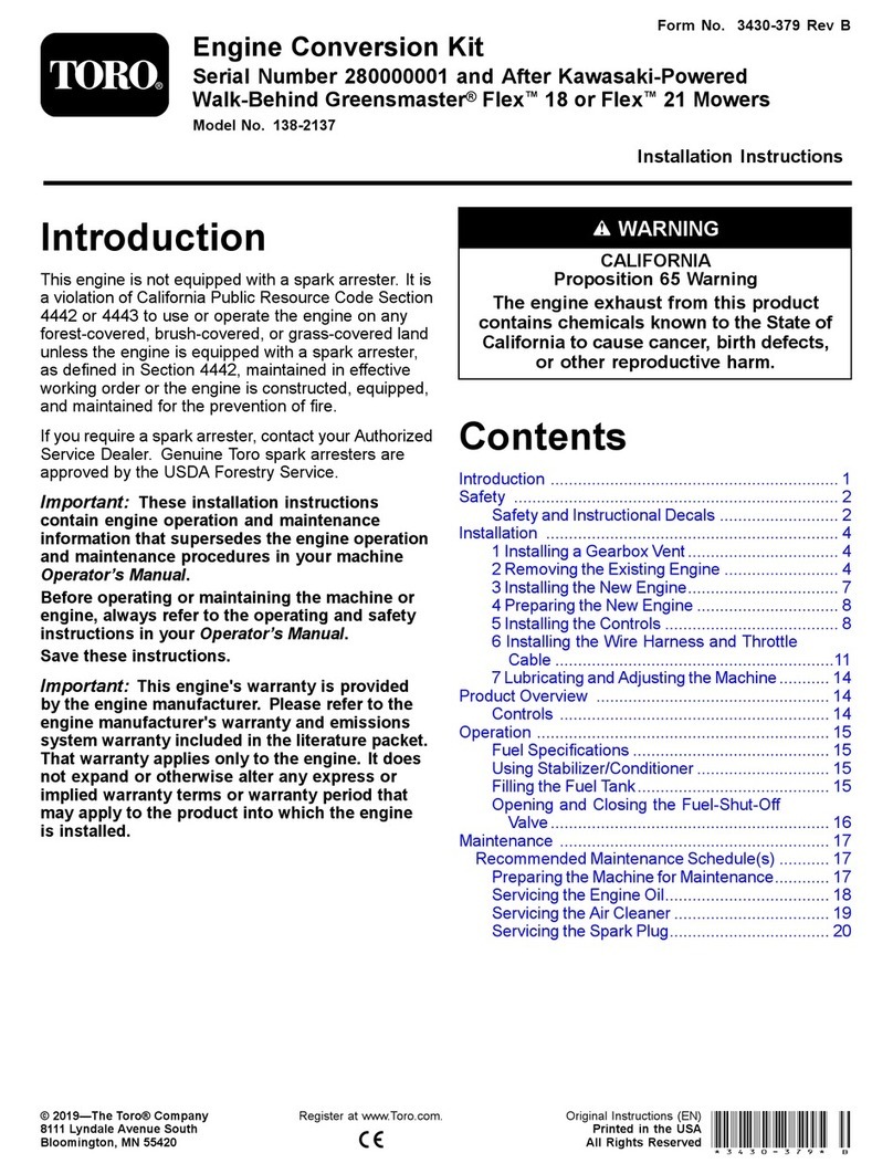 Toro Greensmaster Flex 18 User manual