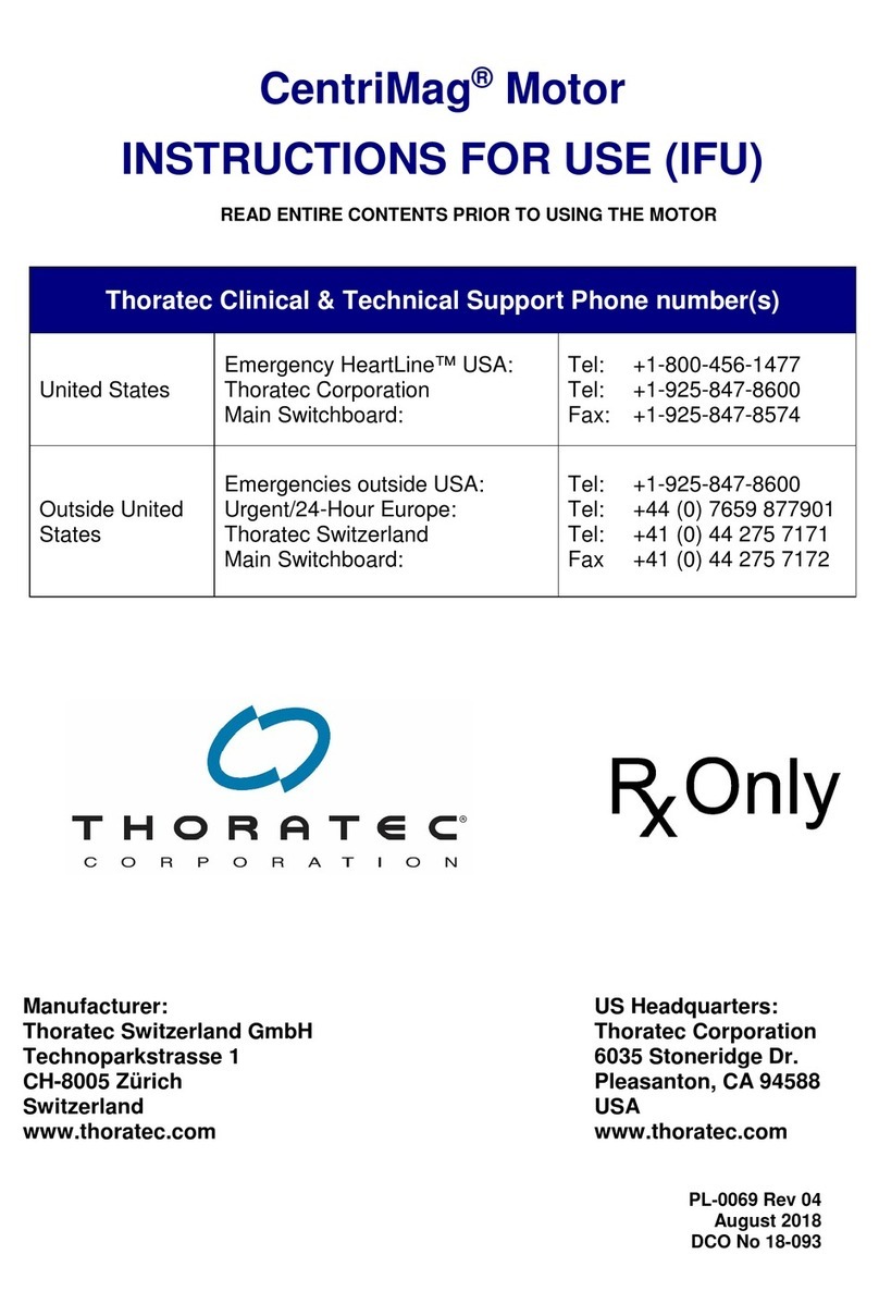 Thoratec CentriMag Instructions for use Thoratec CentriMag Instructions for use