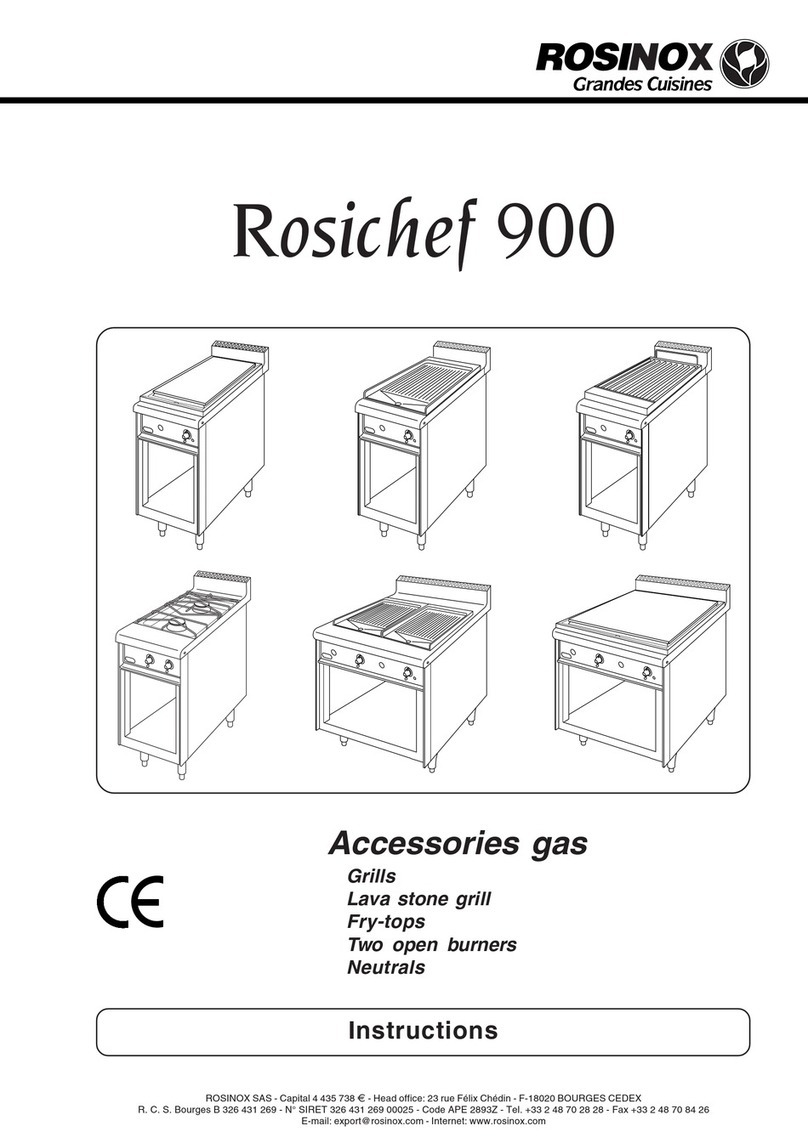 ROSINOX Rosichef 900 instructions
