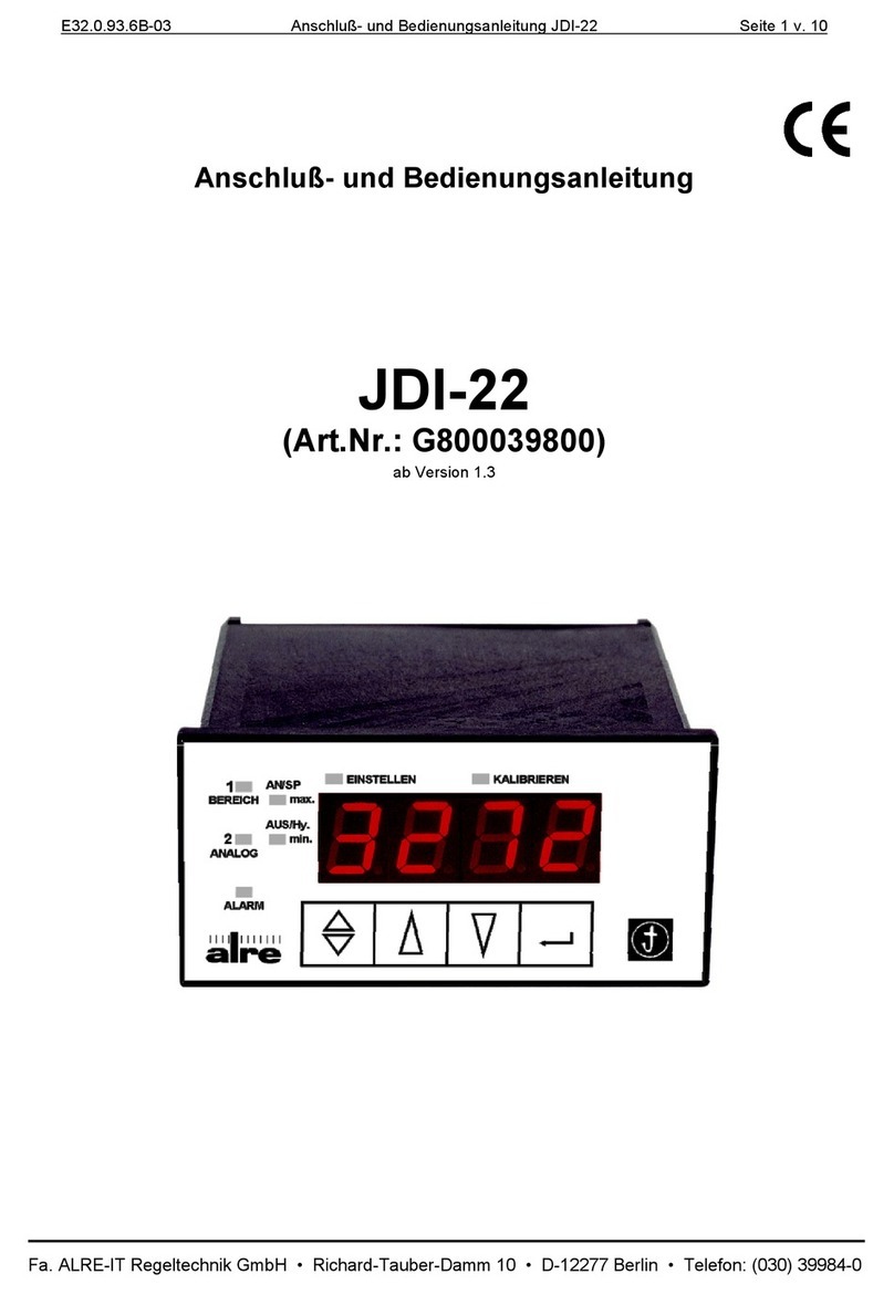 alre JDI-22 Manual for connection and operation