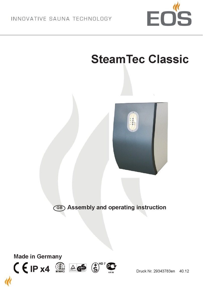 EOS SteamTec Classic Assembly and operating instruction