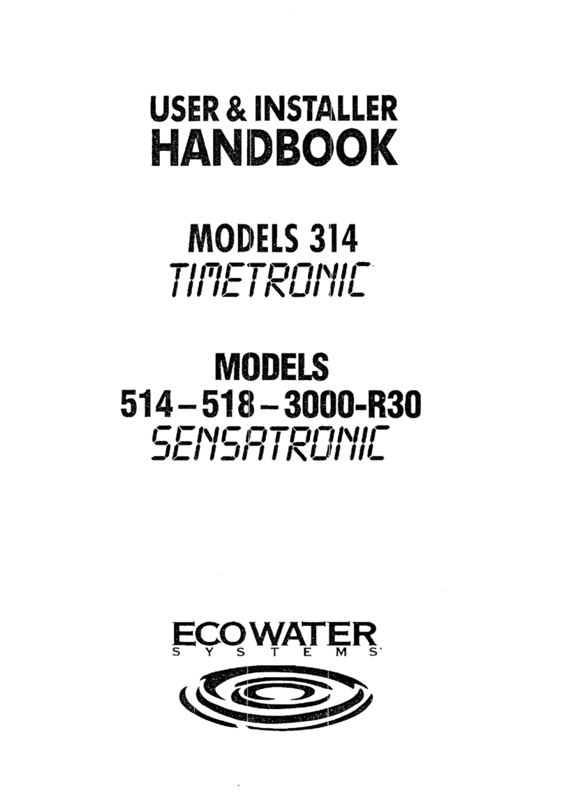 EcoWater Timetronic 314 User/installer handbook