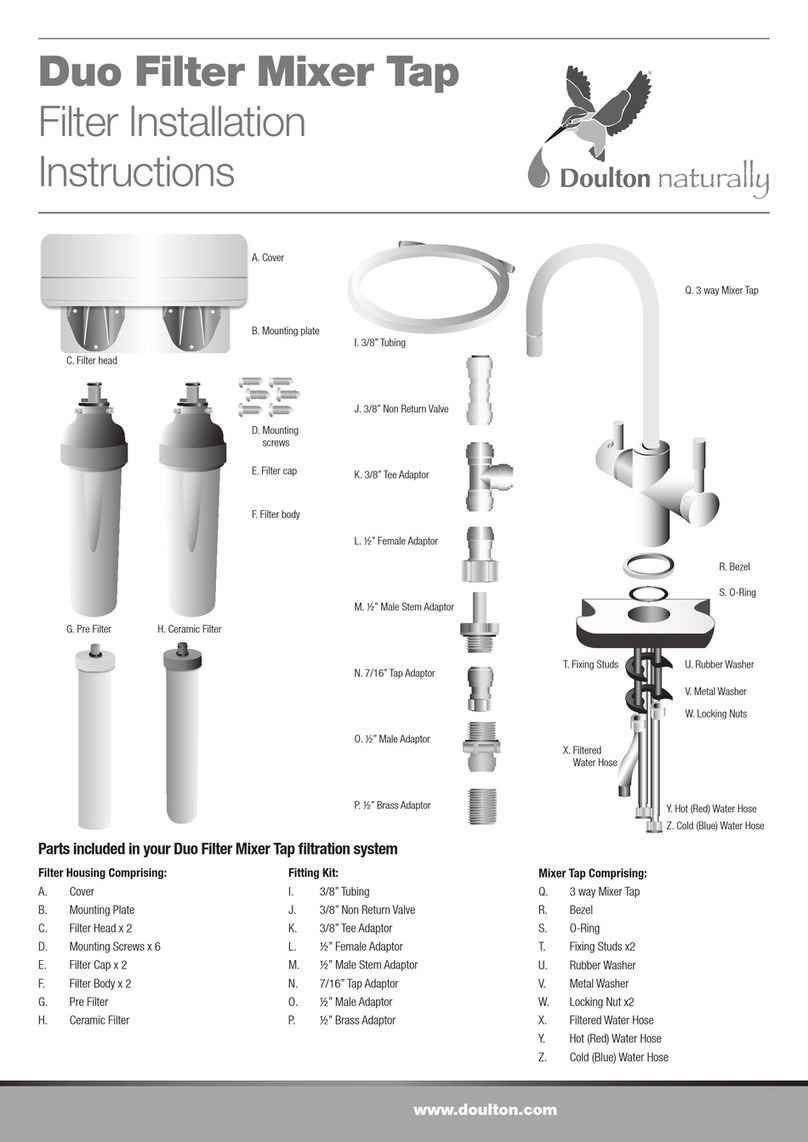 Doulton Duo Filter Mixer Tap installation instructions