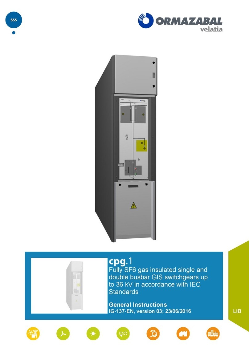 Velatia Ormazabal cpg.1 Series Instruction manual