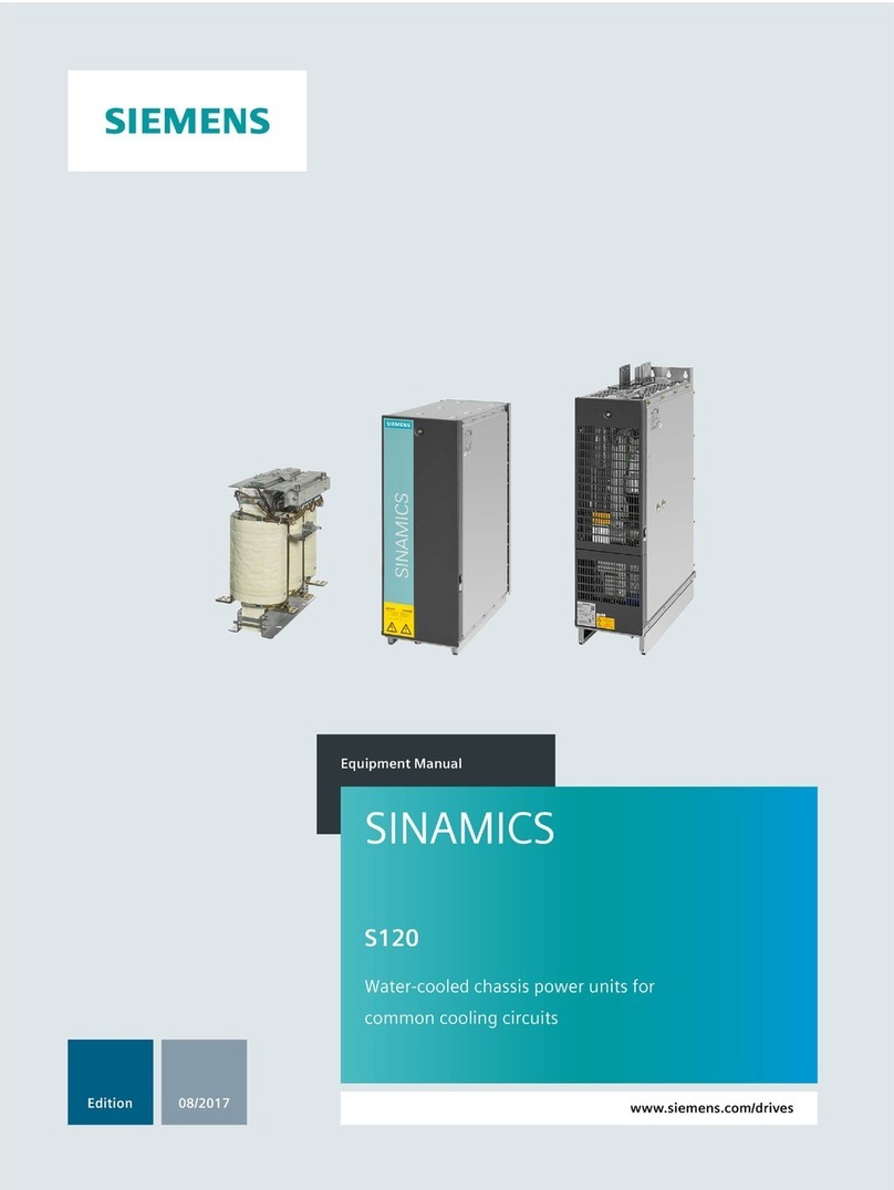 Siemens SINAMICS S120 Equipment manual