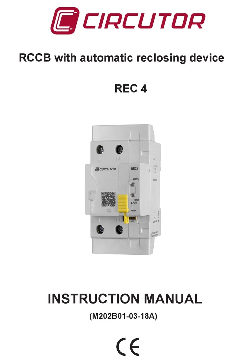 Circutor REC 4 User manual