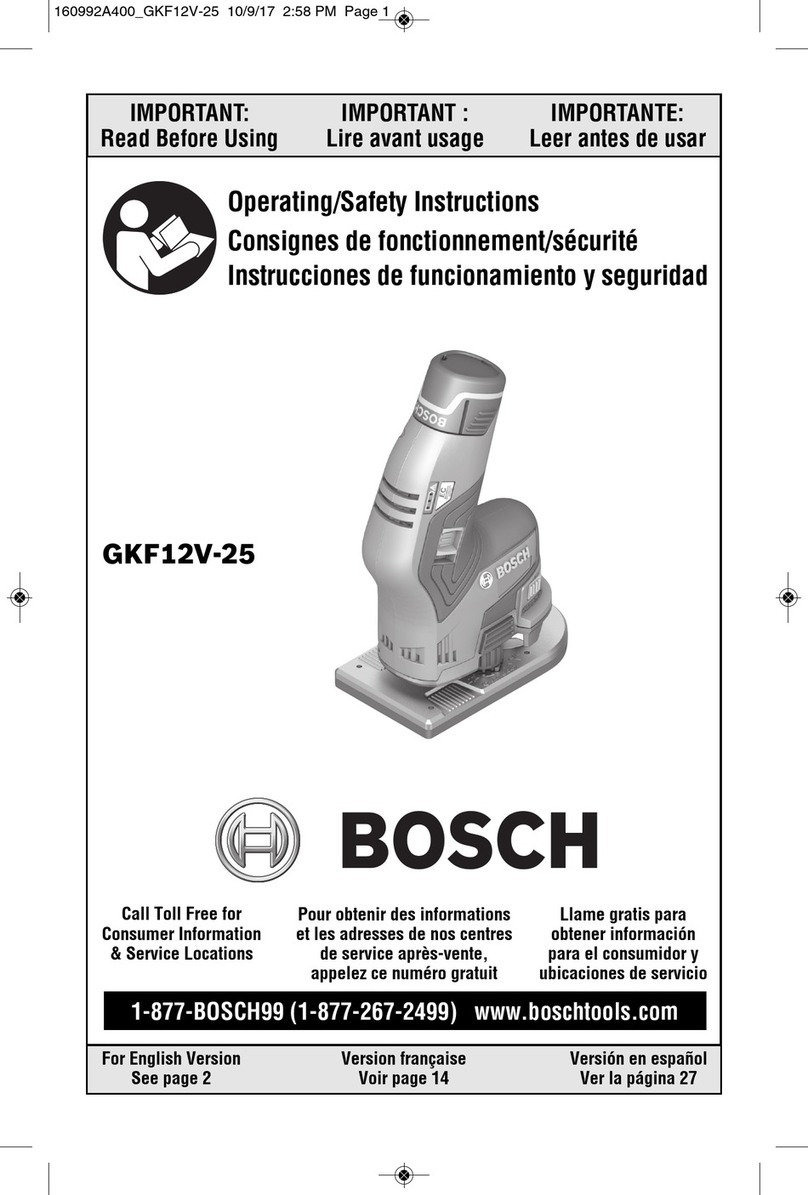 Bosch GKF12V-25 Assembly instructions