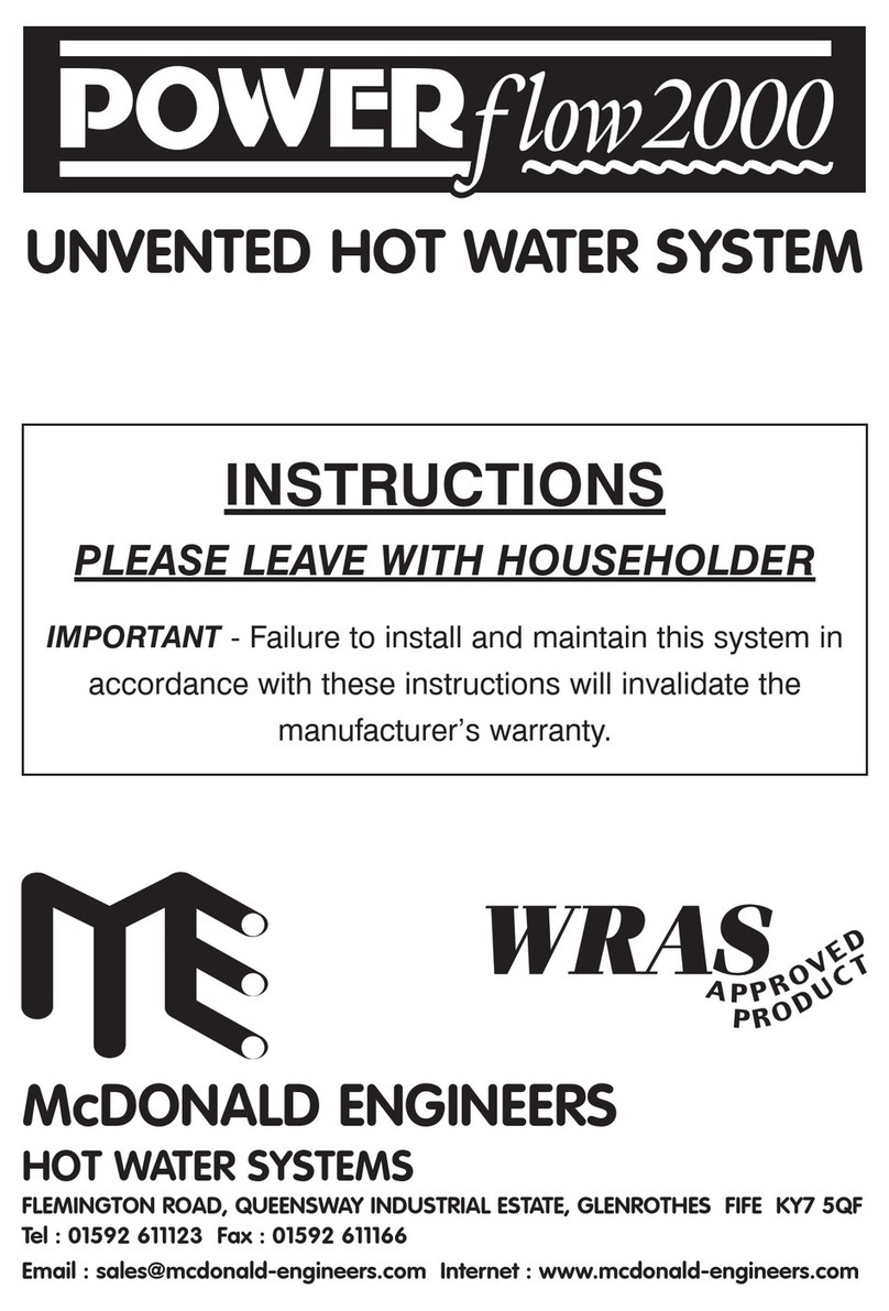 McDonald Engineers POWER flow 2000 Series instructions