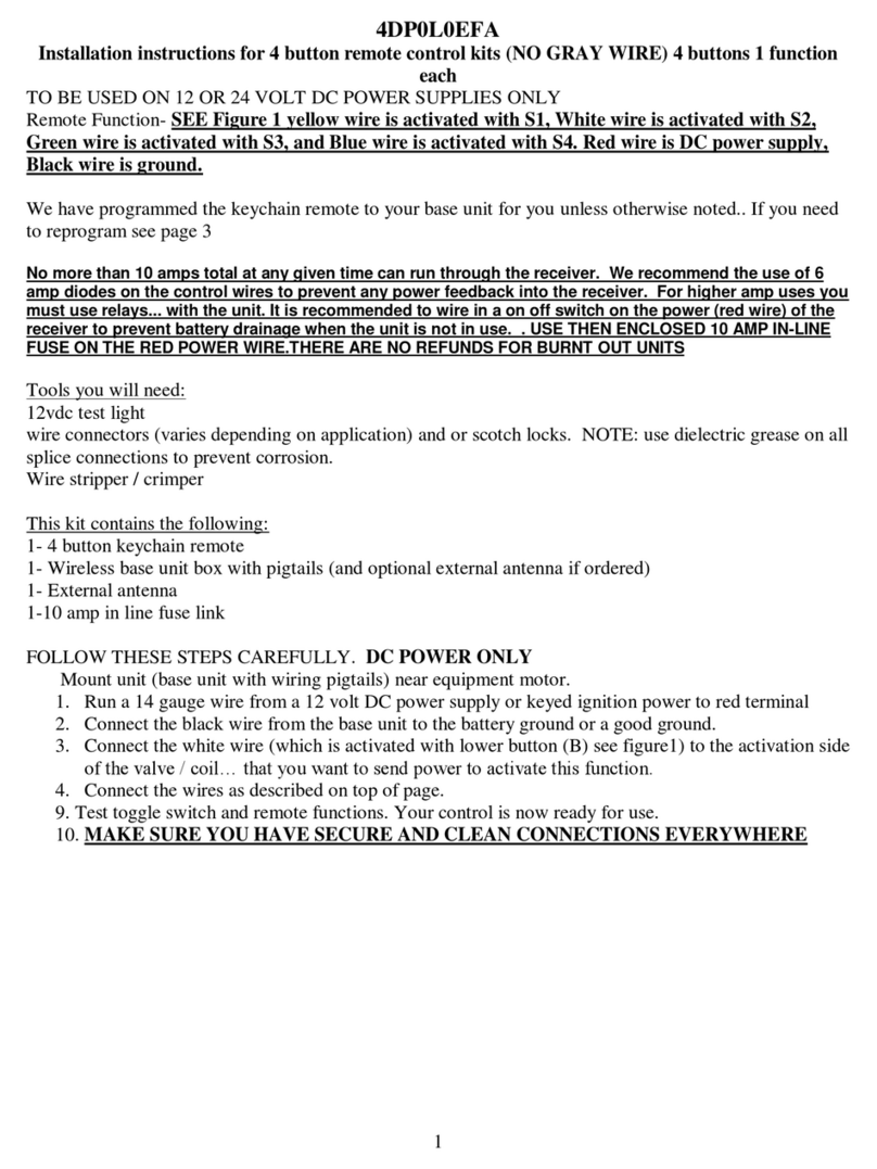 Control All Wireless 4DP0L0EFA installation instructions
