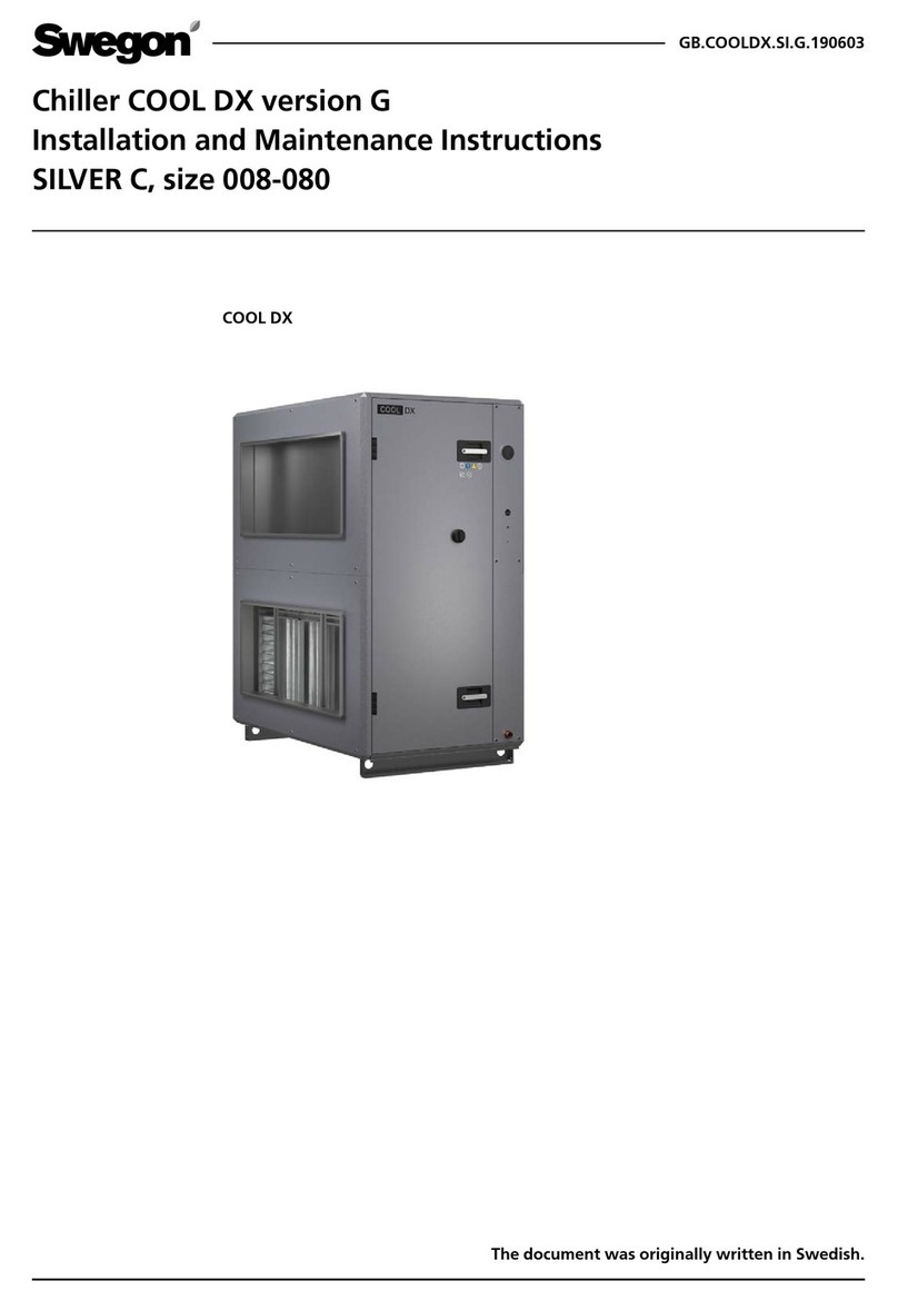 Swegon COOL DX 008 User manual