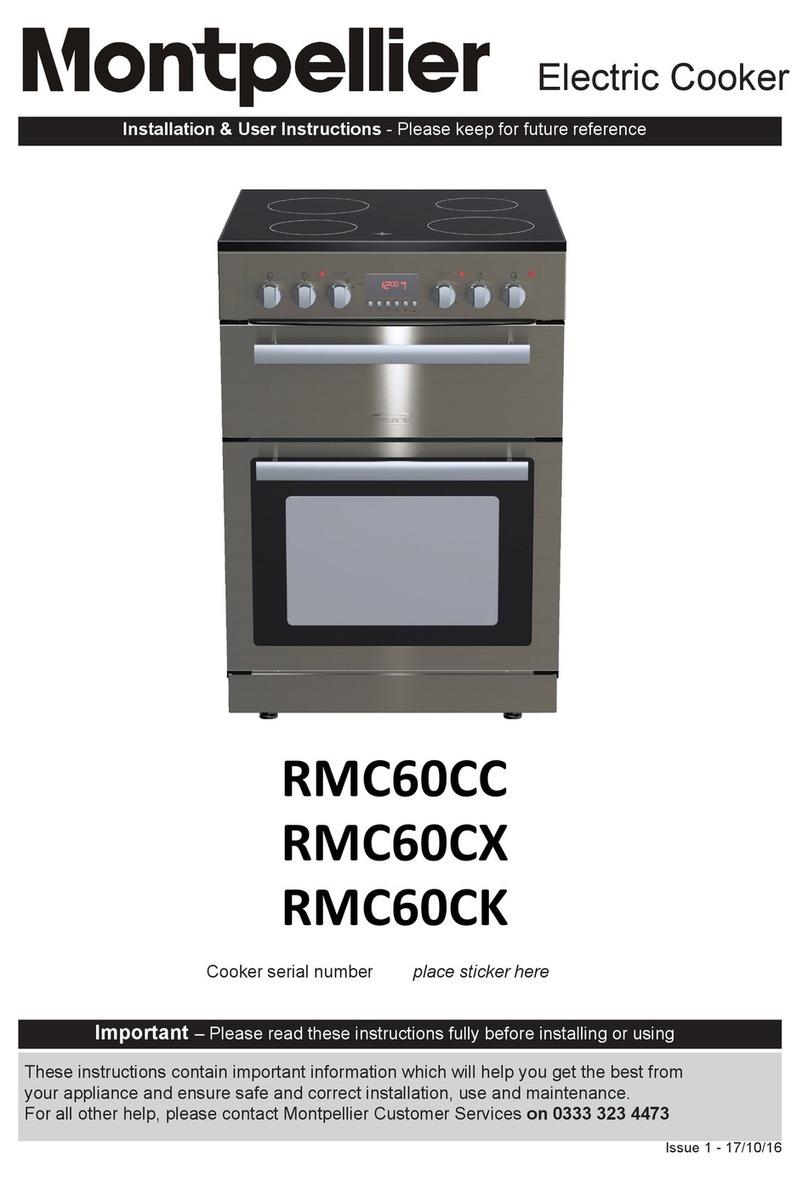 Montpelier RMC60CX Installation & user's instructions Montpelier RMC60CX Installation & user's instructions